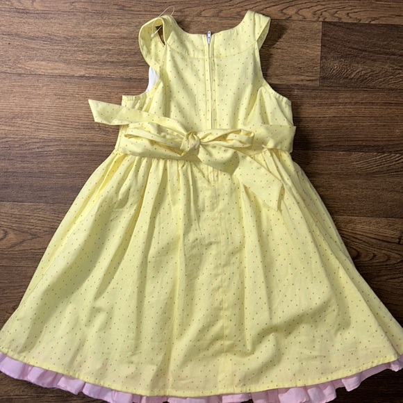Handmade Yellow Polka Dot Dress - Picture 4 of 5